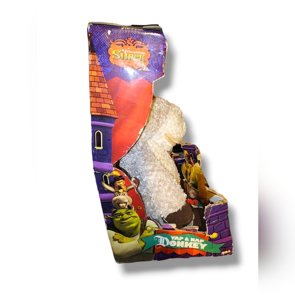 RARE 2007 SHREK THE THIRD YAP & NAP DONKEY 13" TALKING PLUSH TOY - Picture 4 of 4